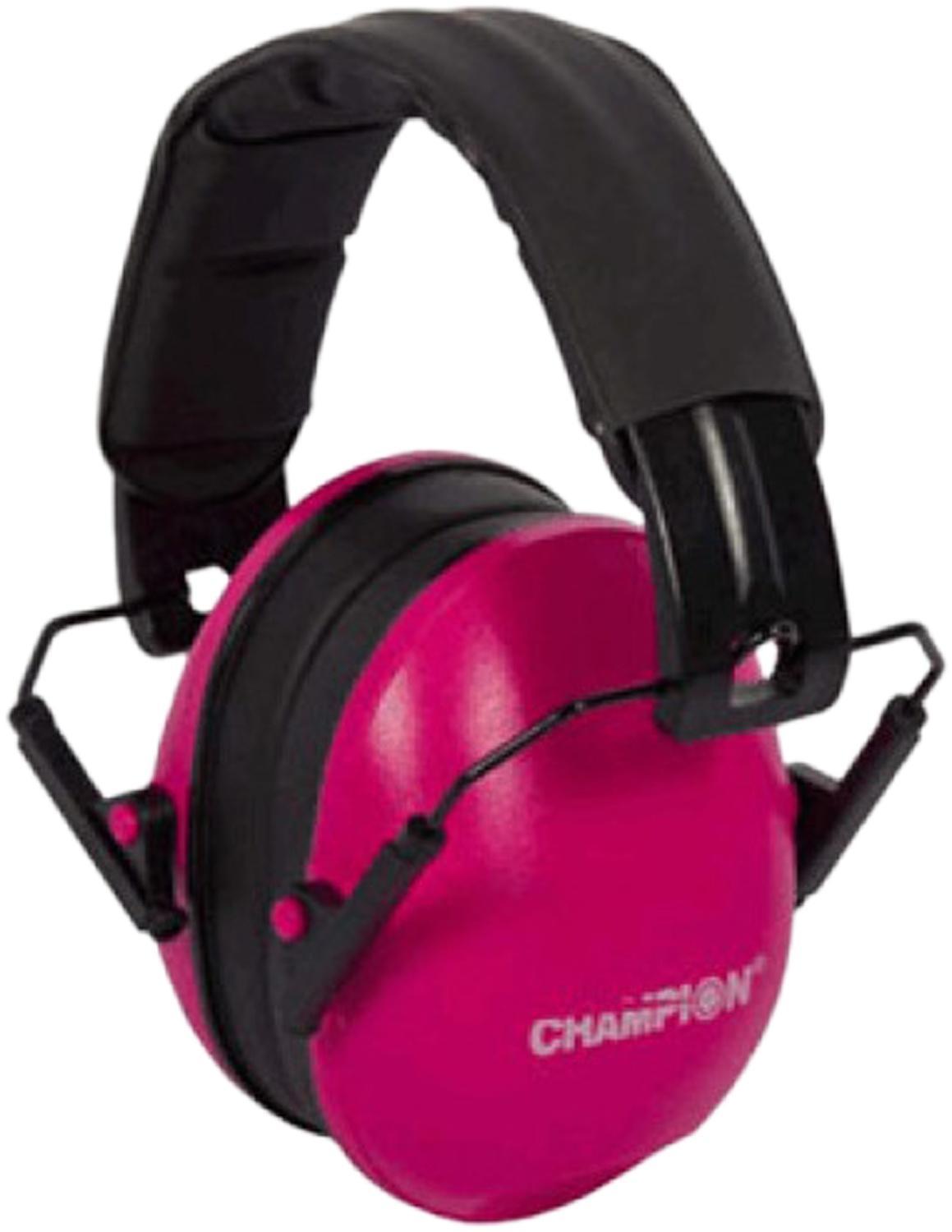 Champion Pink Slim Passive Noise-Reducing Ear Muffs for Shooting