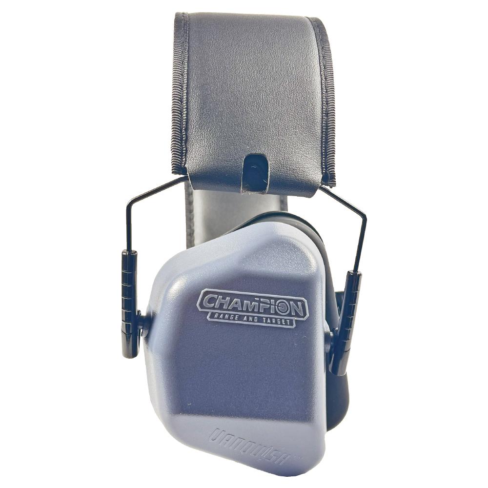 Champion Vanquish Collapsible Passive Ear Muffs 24 NRR Shooting Grey