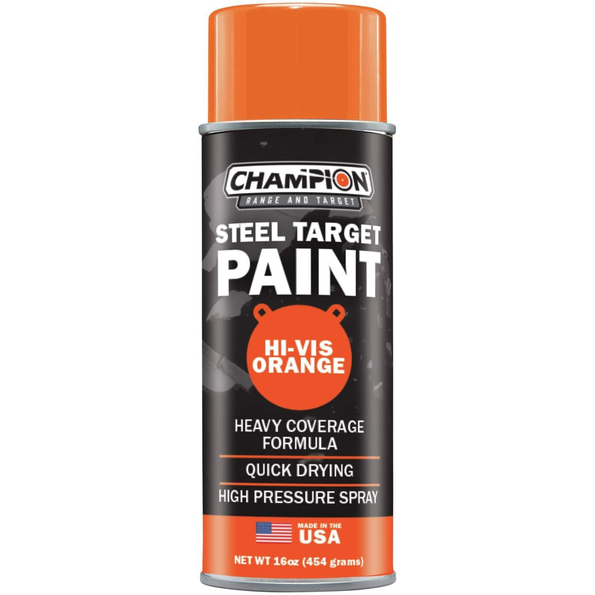 Champion AR500 Steel Target High-Coverage Spray Paint Orange 16oz