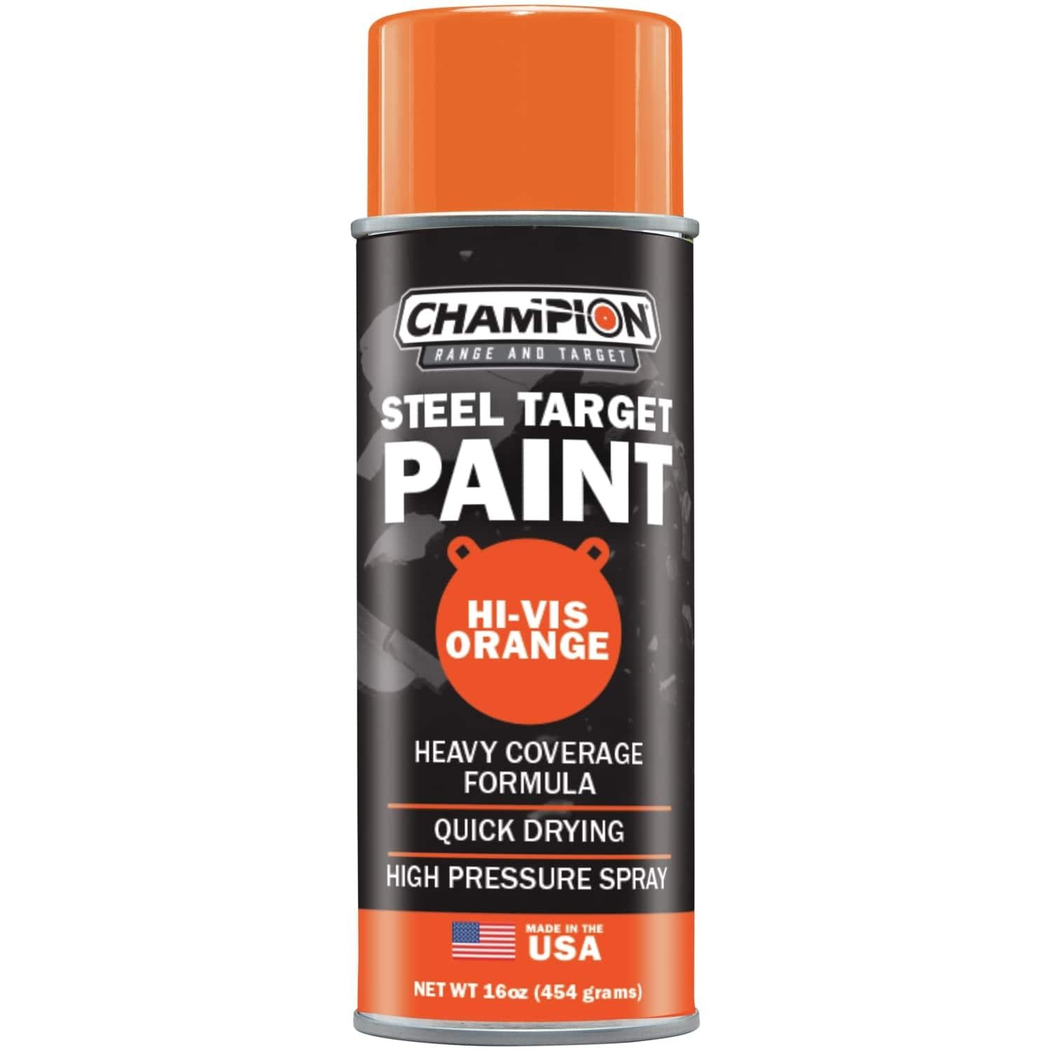 Champion AR500 Steel Target High-Coverage Spray Paint Orange 16oz