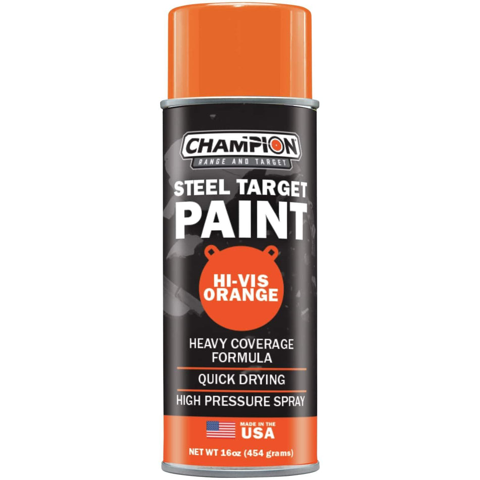 Champion AR500 Steel Target High-Coverage Spray Paint Orange 16oz