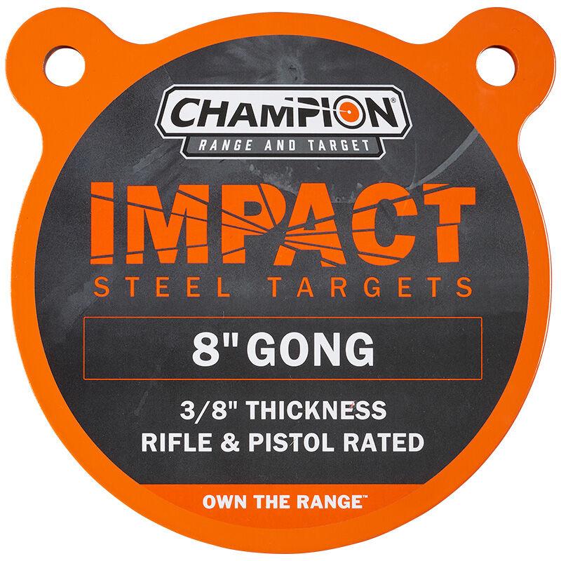 Champion Impact Steel Round Gong Target 8" Centerfire Rifle Pistol