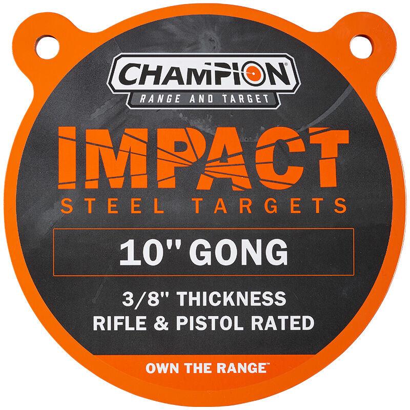 Champion 10" Diameter AR500 Steel Round Gong Range Target 3/8 Inch