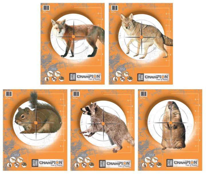 Champion Critter Series Realistic Shooting Targets 11x14 Inch 10-Pack
