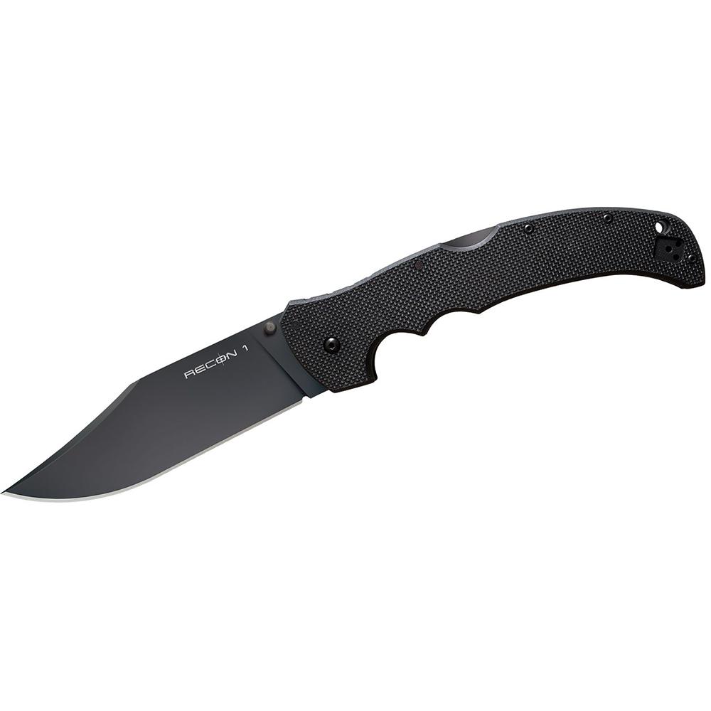 Cold Steel Recon XL Black Folding Knife 5.25 Inch Clip Point Blade