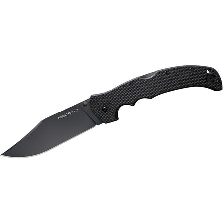 Cold Steel Recon XL Black Folding Knife 5.25 Inch Clip Point Blade