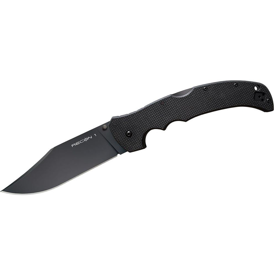 Cold Steel Recon XL Black Folding Knife 5.25 Inch Clip Point Blade