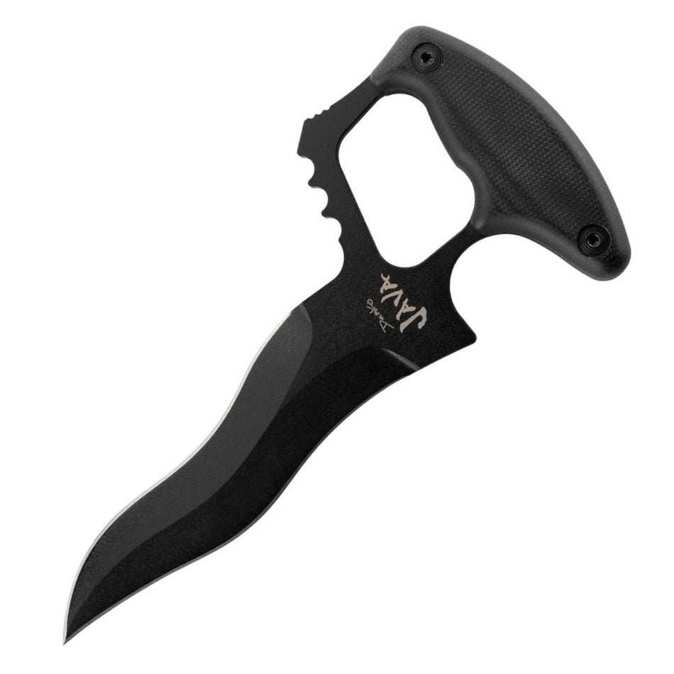 Cold Steel Demko Java Push Dagger Black 6" Kriss-Style Blade
