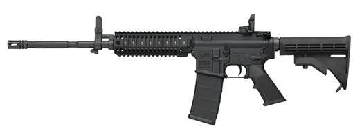 M4 CARB 5.56MM 16" QUAD RAIL FRONT & REAR FLIP SIGHTS