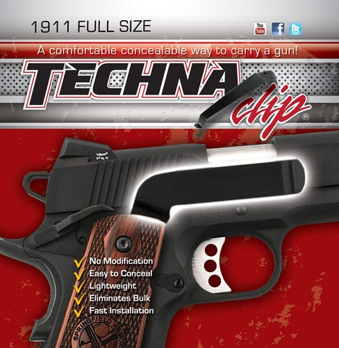Techna Clip Colt 1911 & Commander Right-Side Handgun Carry Clip