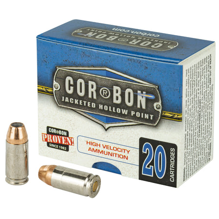 Cor-Bon Self Defense +P Jacketed Hollow Point 90 Grain 9mm Luger/Parabellum 1500 FPS