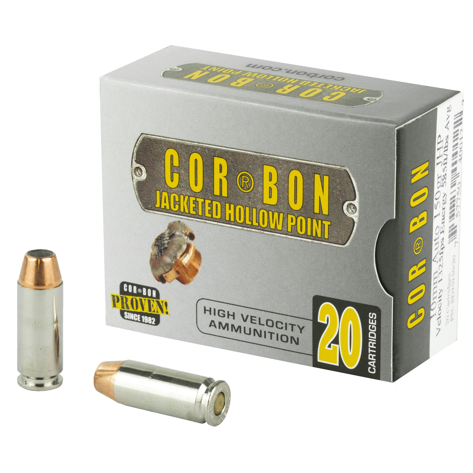Cor-Bon Self Defense Jacketed Hollow Point 150 Grain 10mm Auto