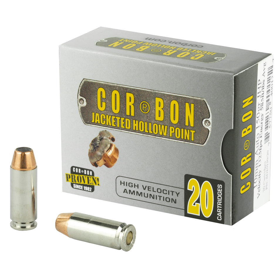 Cor-Bon Self Defense Jacketed Hollow Point 150 Grain 10mm Auto