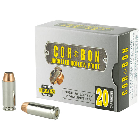 Cor-Bon Self Defense 10mm Auto 165 grain Jacketed Hollow Point ammunition