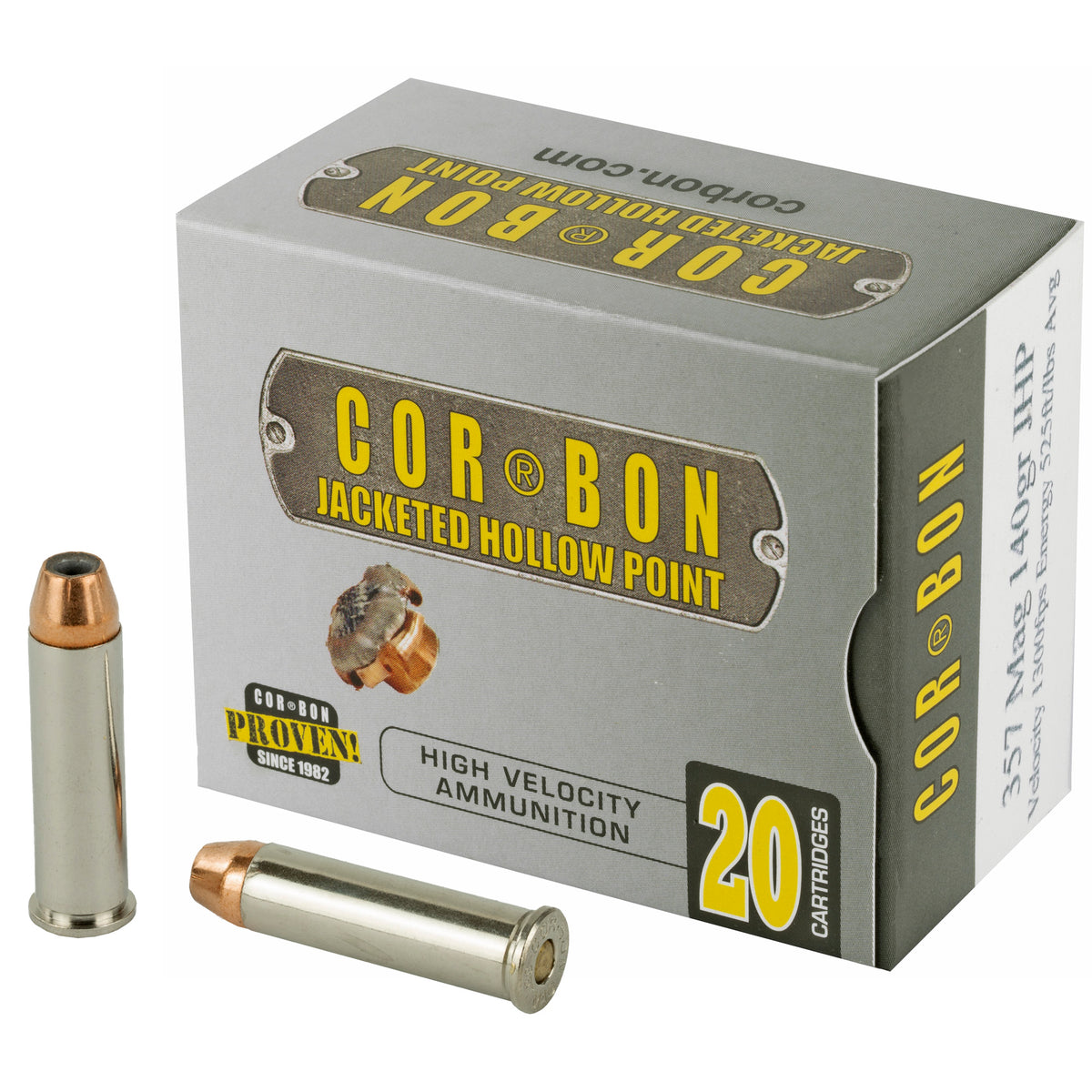Cor-Bon Self Defense Jacketed Hollow Point 140 Grain .357 Magnum 1300 FPS
