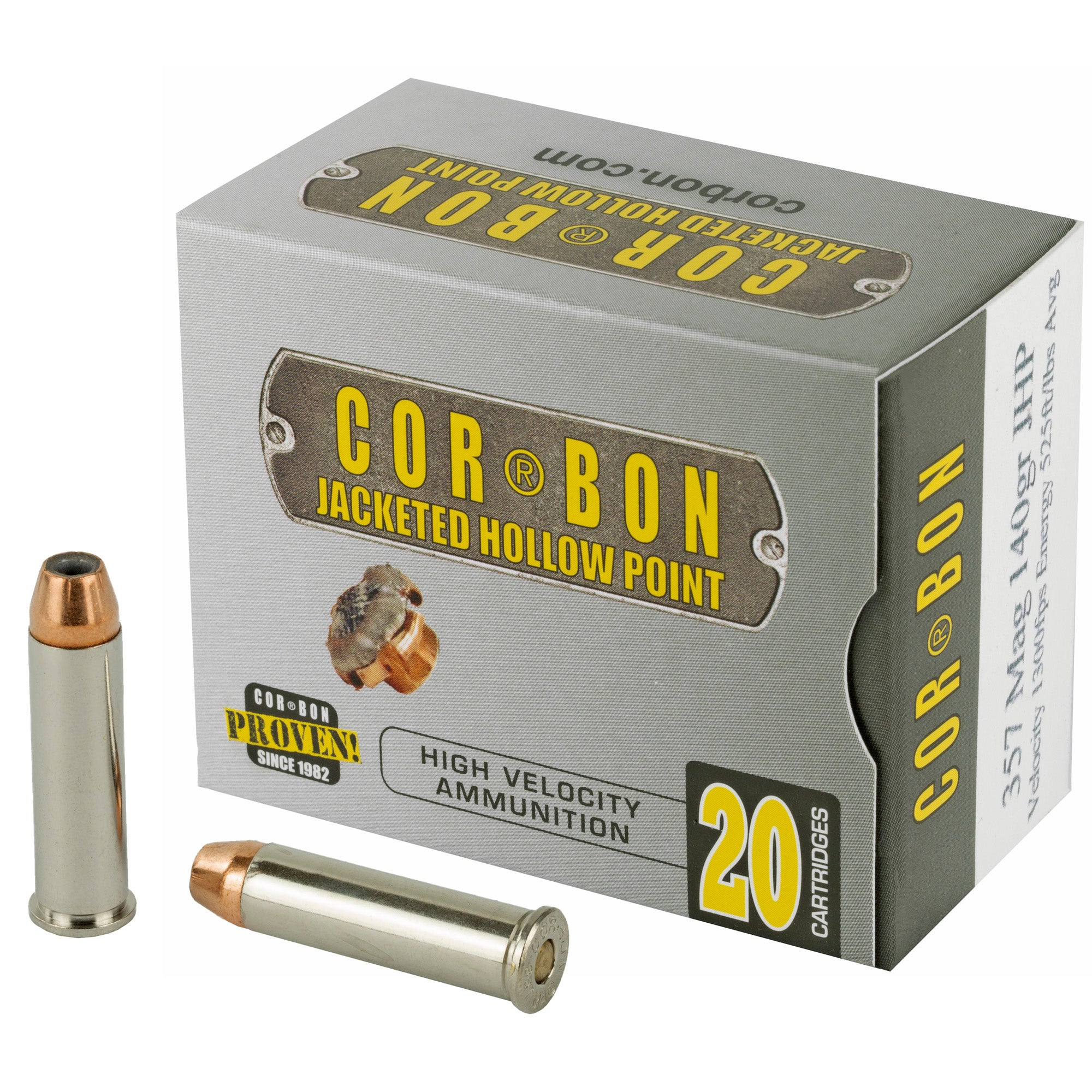 Cor-Bon Self Defense Jacketed Hollow Point 140 Grain .357 Magnum 1300 FPS