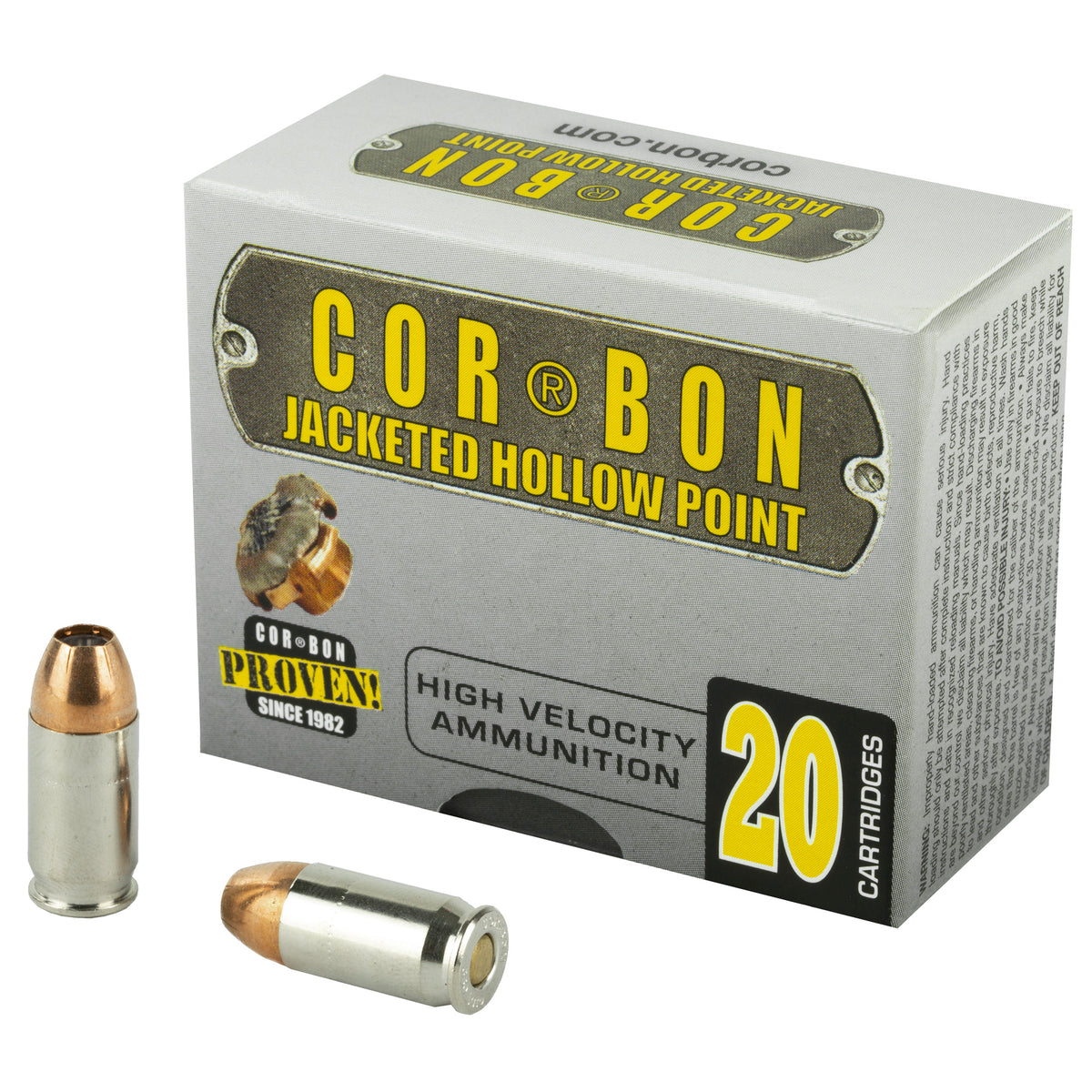 Cor-Bon Self Defense Jacketed Hollow Point 90 Grain .380 ACP/Auto 1050 FPS