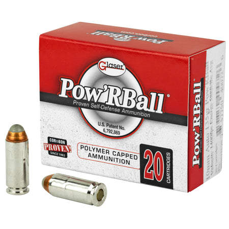 Cor-Bon Glaser Pow'rBall 10mm Auto 135 grain Jacketed Hollow Point ammunition