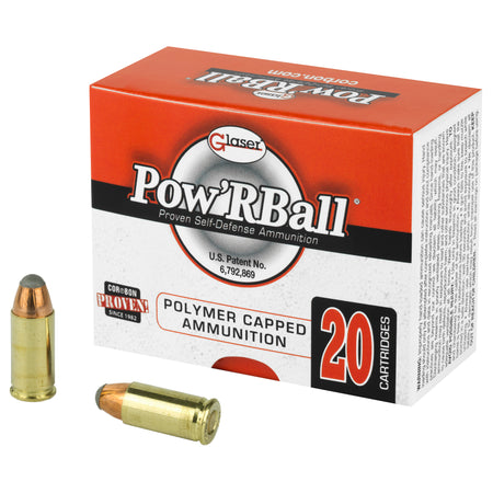Cor-Bon Glaser Pow'rBall .32 ACP 55 grain Jacketed Hollow Point ammunition