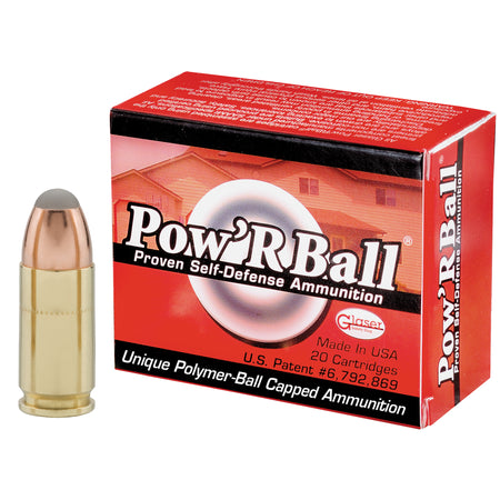 Cor-Bon Glaser Pow'rBall +P Jacketed Hollow Point 100 Grain 9mm Luger/Parabellum 1475 FPS