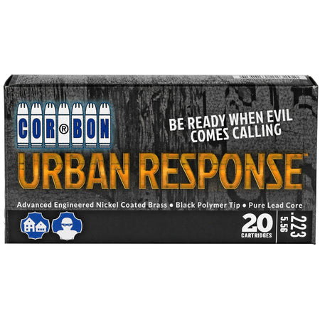 Cor-Bon Urban Response .223 Remington 55 grain Jacketed Hollow Point ammunition