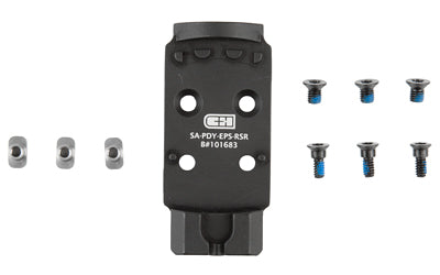 C&H Precision V4 Pistol Optic Plate, Springfield Armory Prodigy to Holosun EPS/EPS Carry Footprint, Matte Black