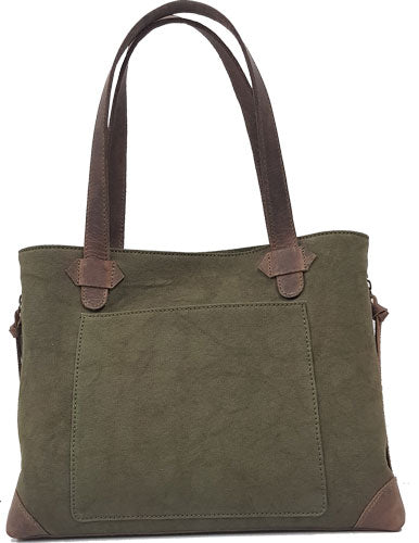 VersaCarry Concealed Carry Canvas Olive Green Tote Purse