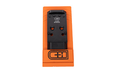 C&H Precision V4 Pistol Optic Mount Plate, CZ P10 to Holosun EPS/EPS Carry Footprint, Anodized Black