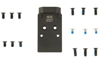 C&H Precision V4 Pistol Optic Plate for CZ P-10 - RMR/SRO/Holosun 507Comp/508T, Black