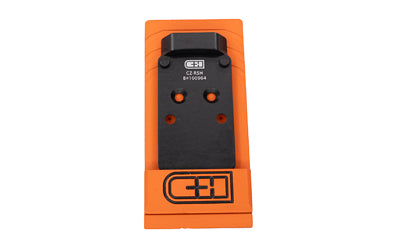 C&H Precision V4 Pistol Optic Mount Plate for CZ P-10 OR, Fits Trijicon RMR/SRO & Holosun 507C/508T/507 Comp, Black Anodized