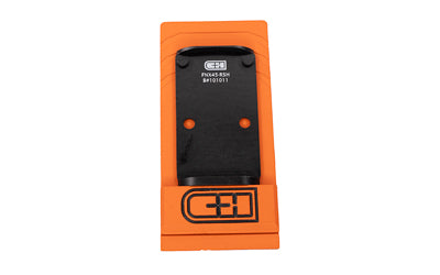 C&H Precision V4 Pistol Optic Mount Plate for FN FNX OR, Fits Trijicon RMR/SRO & Holosun 507C/508T/507 Comp, Black Anodized