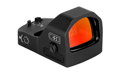 C&H Precision EDC XL Pistol Red Dot Sight, 22mm Objective, 10 Brightness Settings, RMR Footprint, Black