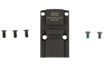 C&H Precision Pistol Optic Adapter Plate, RMR Footprint to Aimpoint ACRO/C&H Duty XL, Black