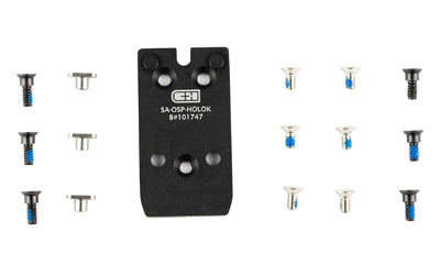 C&H Precision XD OSP Pistol Optic Mount Plate for Springfield XDM, Fits Holosun 407K/507K, Black Anodized, Hardware Included