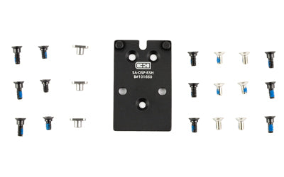 C&H Precision Springfield XDM OSP to RMR/407C/507C Optic Mounting Plate, MIL-SPEC Anodized, Black