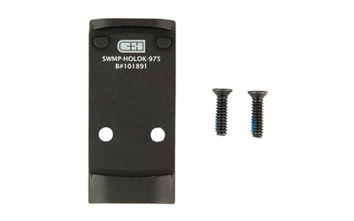 C&H Precision Pistol Optic Mount Plate for S&W M2.0 C.O.R.E., Fits Holosun 407K/507K & Trijicon RMSc, MIL-SPEC Black Anodized