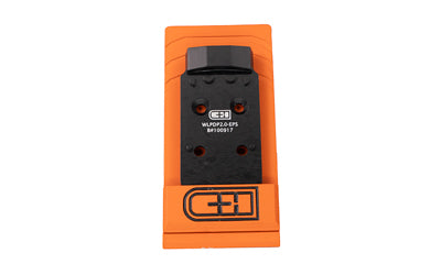 C&H Precision V4 Pistol Optic Mounting Plate, PDP 2.0 to Holosun EPS Carry Footprint, Anodized Black
