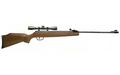 Crosman Optimus .177 Break Barrel Air Rifle, Ambidextrous Hardwood Stock, 4x32 Scope, 1200 FPS