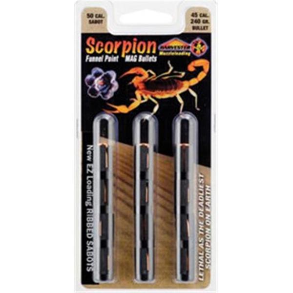50 Cal Sabot 260 gr .451 Funnel Point Mag Bullet 12-Count Clamshell