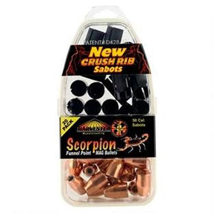 Harvester Muzzleloading Scorpion Funnel Point MAG Bullets 50 Cal 300 gr .451 with Sabot 20/pk