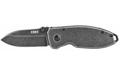 CRKT Squid Compact Folding Knife 2.16" Black Stonewash 8Cr13MoV Steel Stainless Frame Lock 2490KS