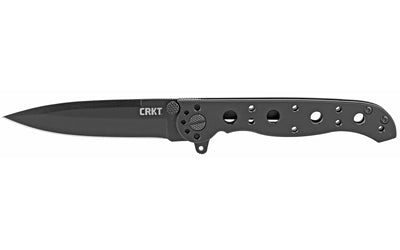 CRKT M16 Tactical Folding Knife 3" Plain Spear Point Dual Thumb Stud Flipper Pocket Clip Black M16-01KS