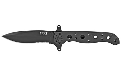 CRKT M21-10KSF EDC Folding Knife 3.13-Inch Serrated Blade Black Oxide Stainless Steel Frame Lock