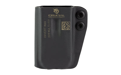 Crucial Concealment Covert Ambidextrous IWB/OWB Kydex Magazine Pouch for 2011 Magazines, Black