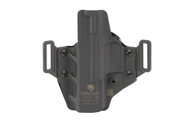 Crucial Concealment Covert OWB Carry Holster, Fits Springfield Echelon 4.0C, RH, Black Kydex 1460