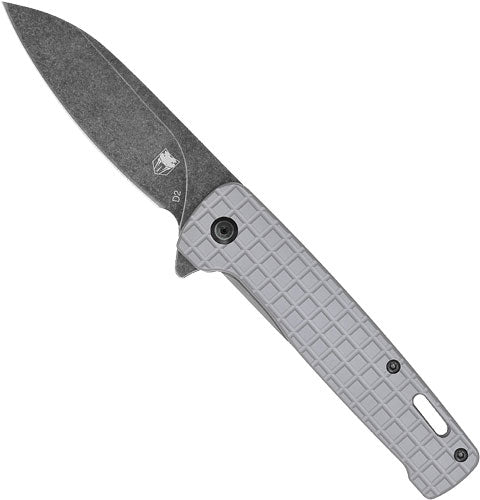 CobraTec Rhino Grey Black Stonewash D2 Folder Knife 3.37" Blade