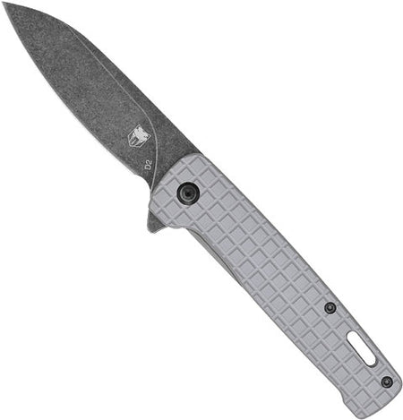 CobraTec Rhino Grey Black Stonewash D2 Folder Knife 3.37" Blade