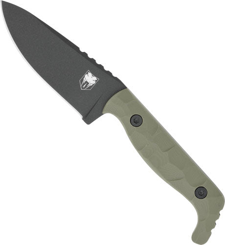 CobraTec Kingpin OD Green D2 Fixed Blade 4" Knife & KDX Sheath