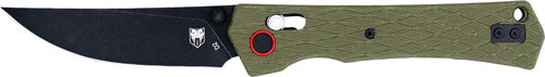 CobraTec Legacy Bar Lock Folding Knife G10 OD Green/Black 3.5" D2 Steel
