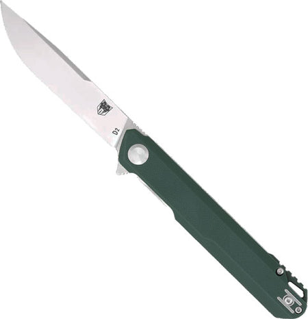 CobraTec Monarch Green D2 Folder 3.5" Blade with Carry Clip